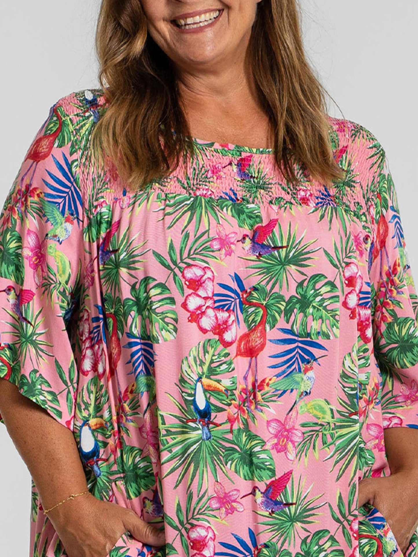 Zomerjurken Zomerjurk Adelina Dames Oudroze