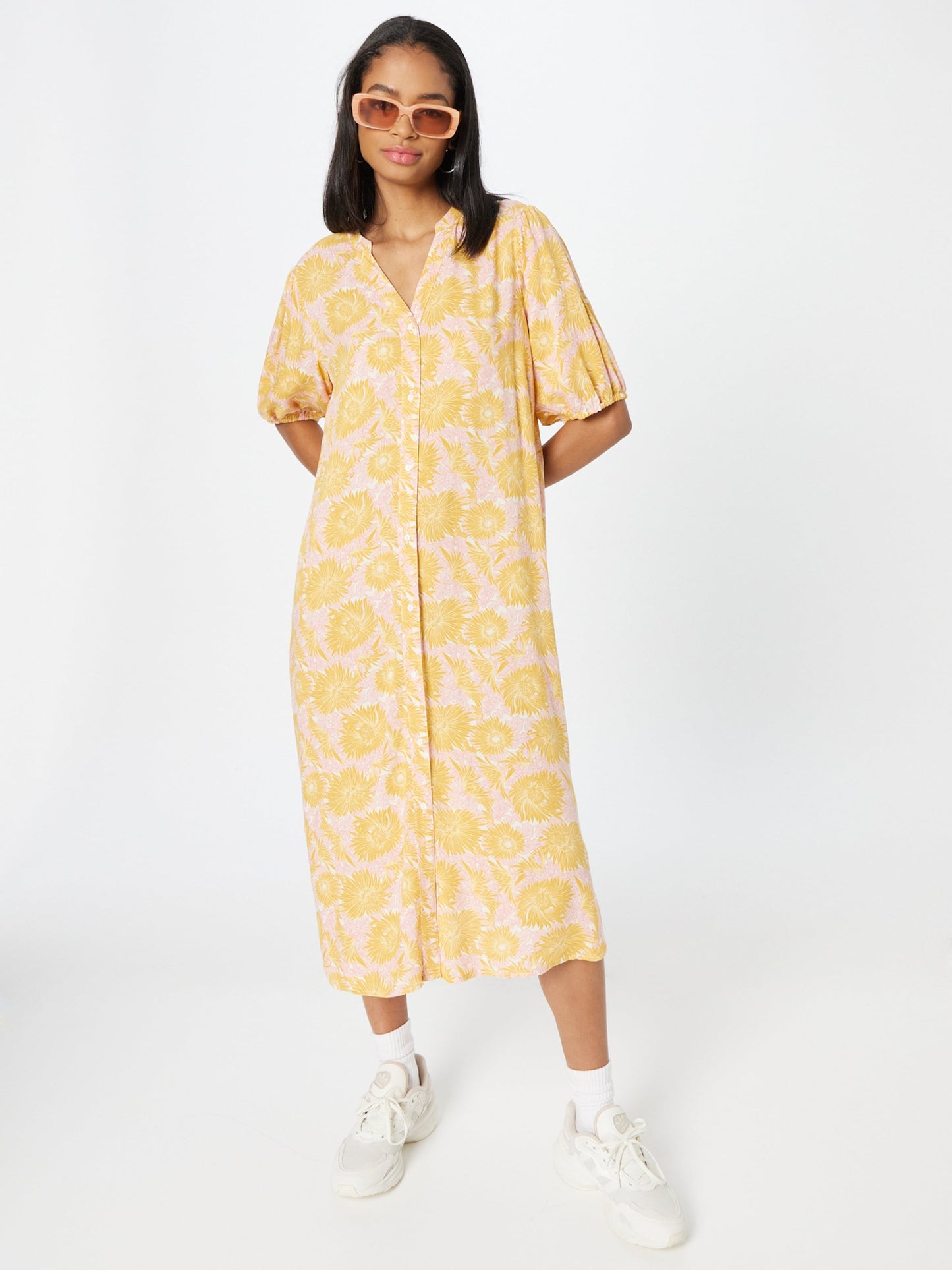 Soyaconcept Blousejurken Blousejurk DARA Dames Geel