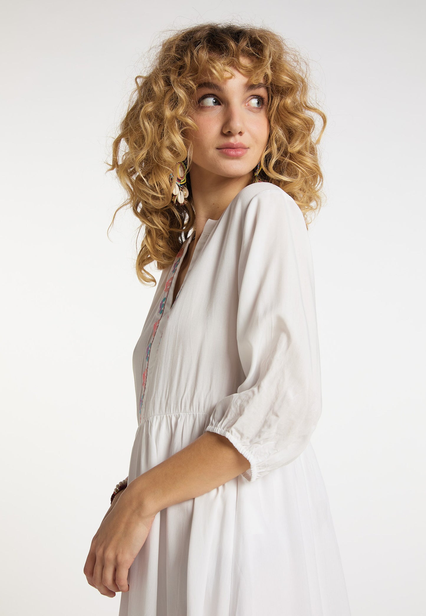 Zomerjurken Zomerjurk Dames Natuurwit