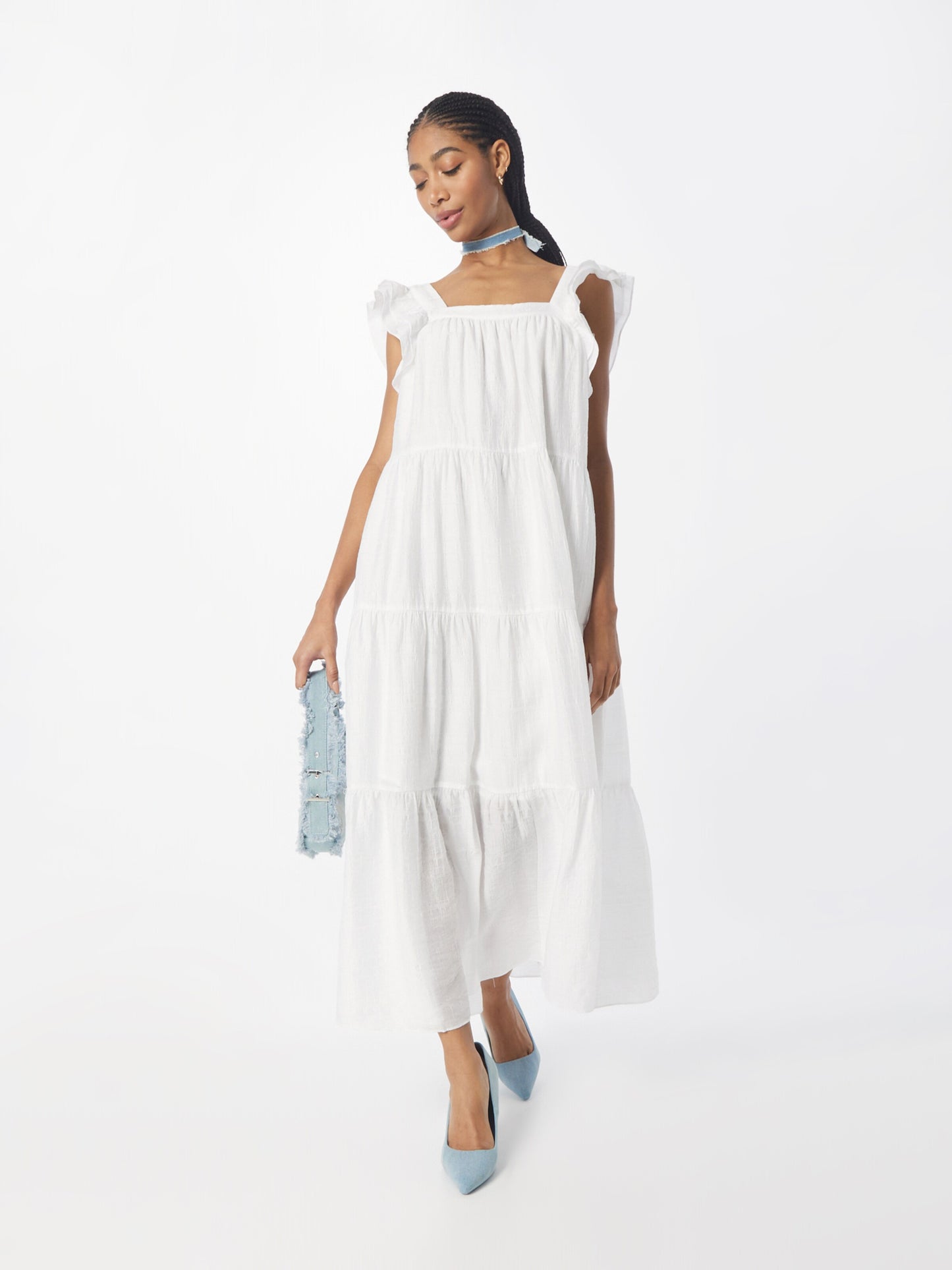 Sofie Schnoor Zomerjurken Zomerjurk Dames Offwhite
