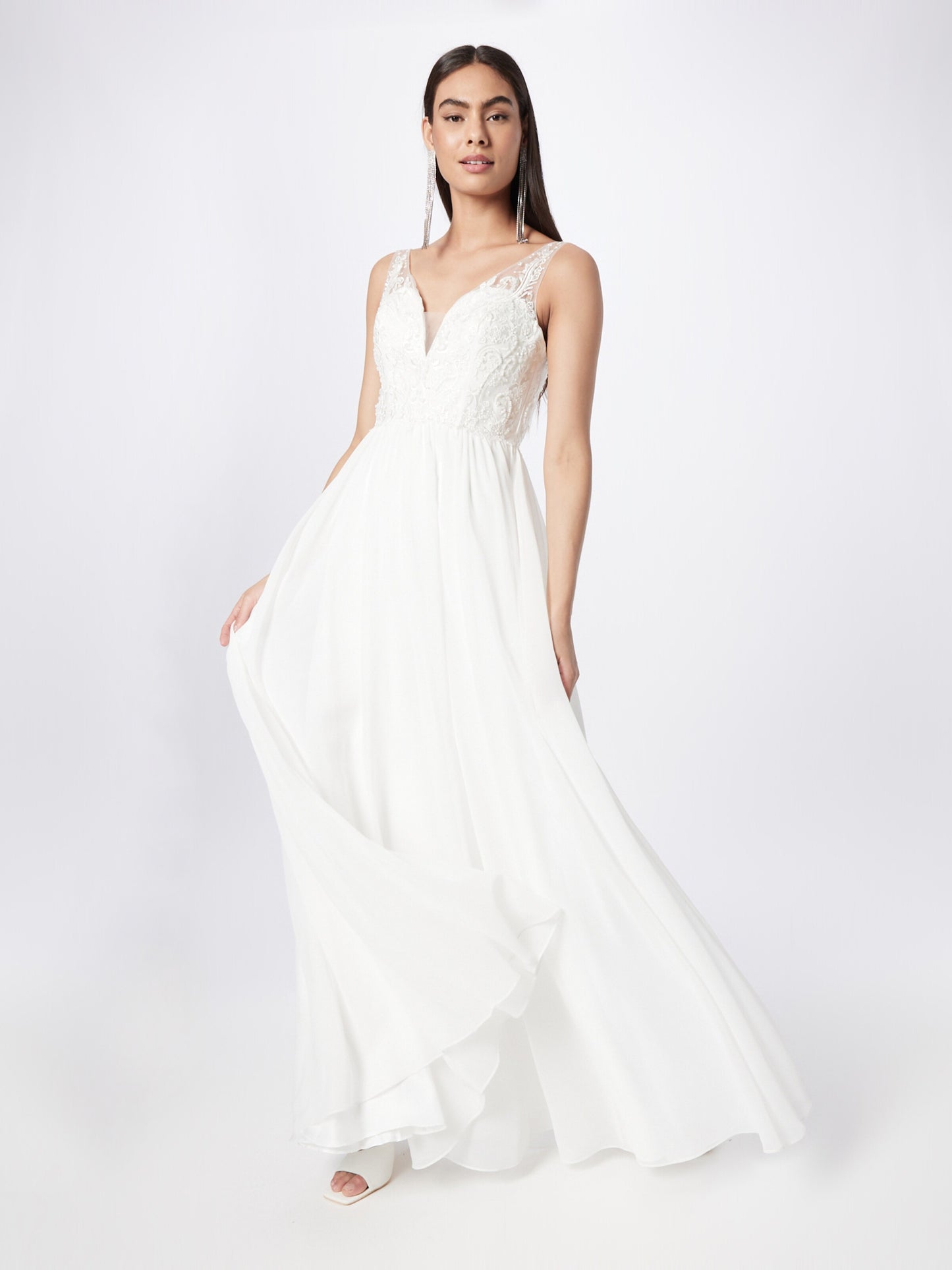 Unique Avondjurken Avondjurk Dames Beige