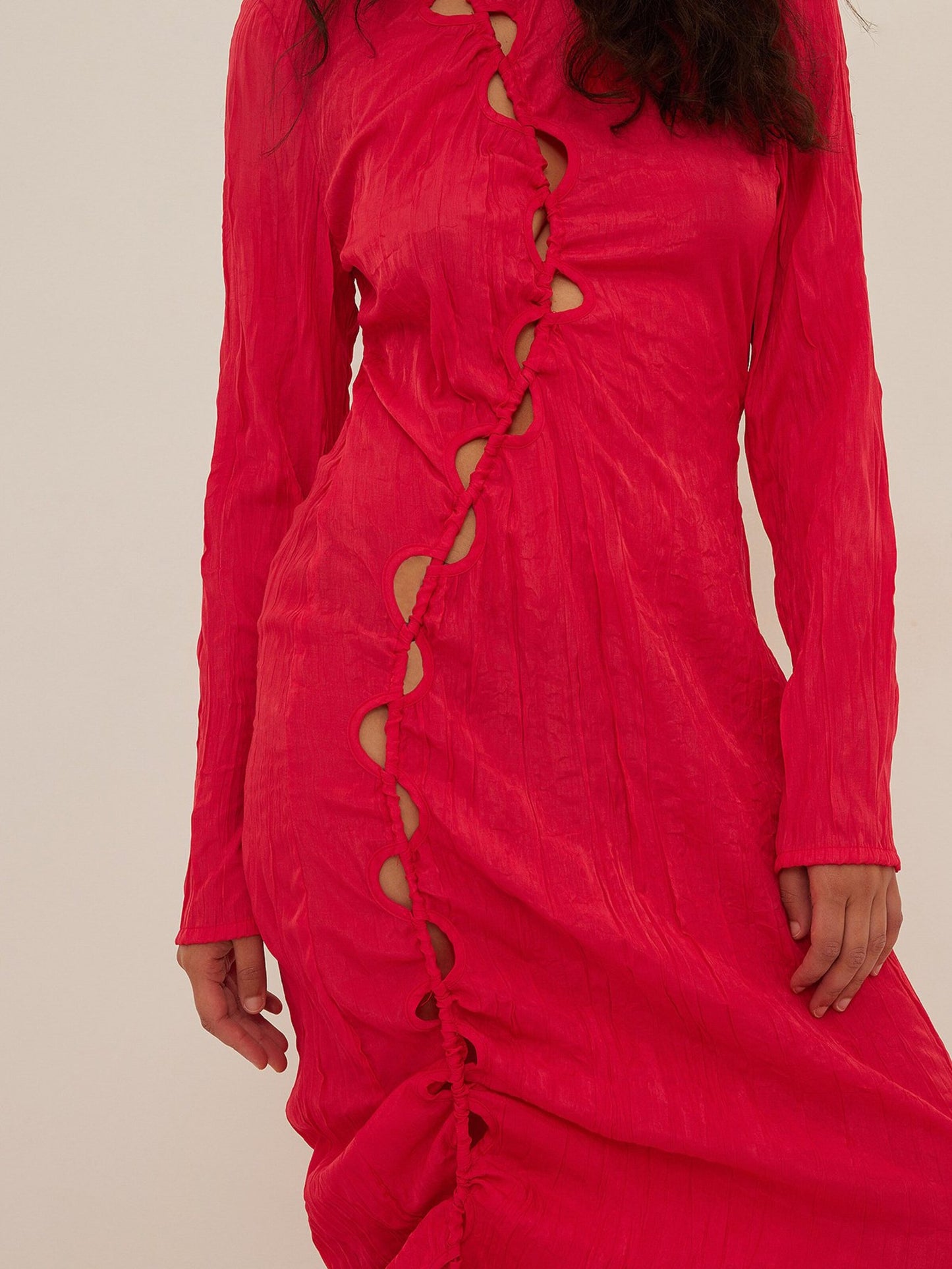 NA-KD Maxi Jurken Jurk Dames Rood