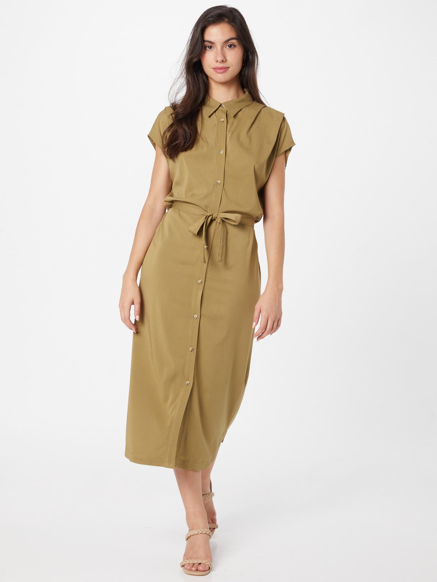 Soft Rebels Blousejurken Blousejurk Valencial Dames Camel