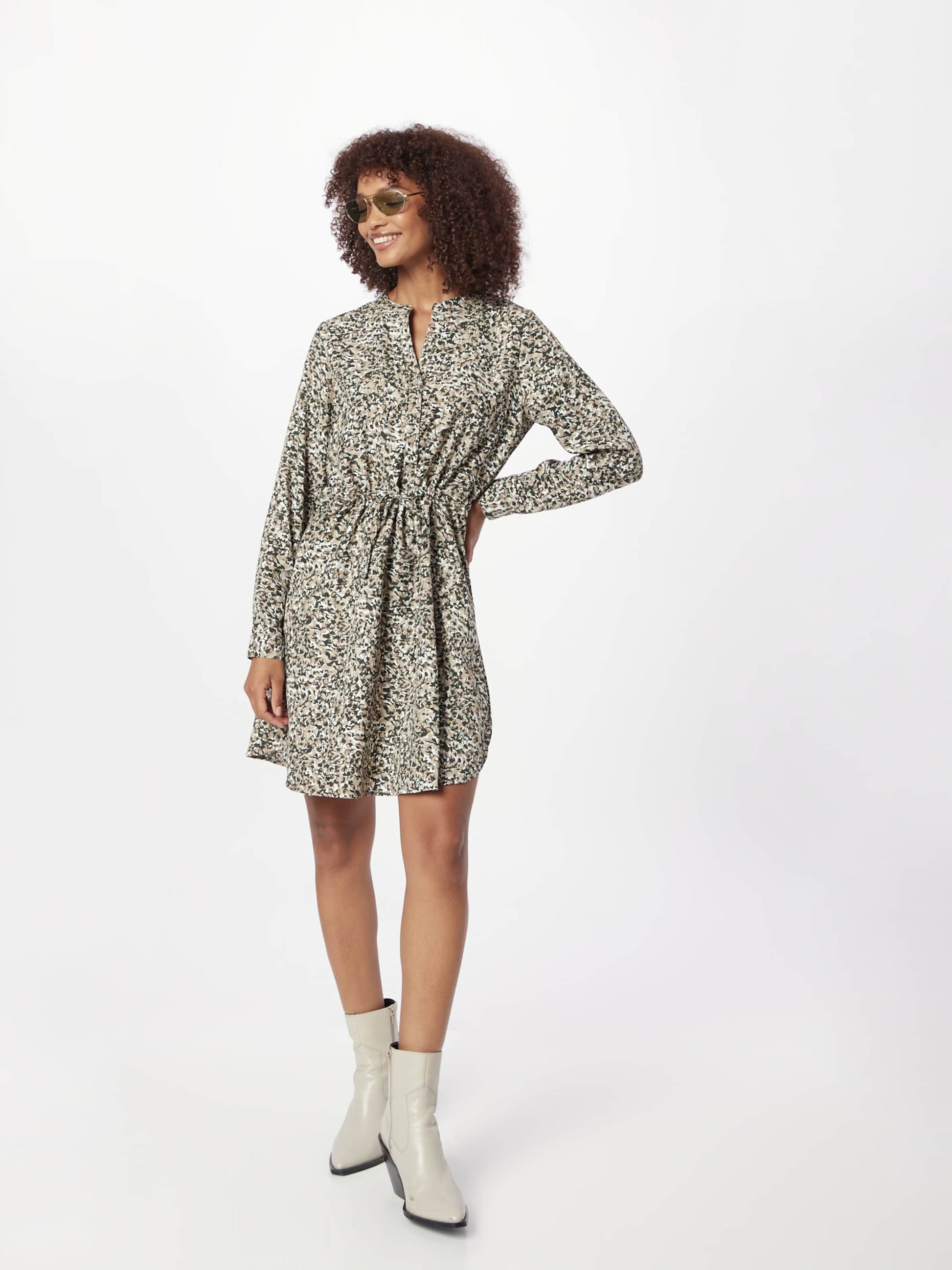 ONLY Blousejurken Blousejurk CORY Dames Kaki / Donkergroen