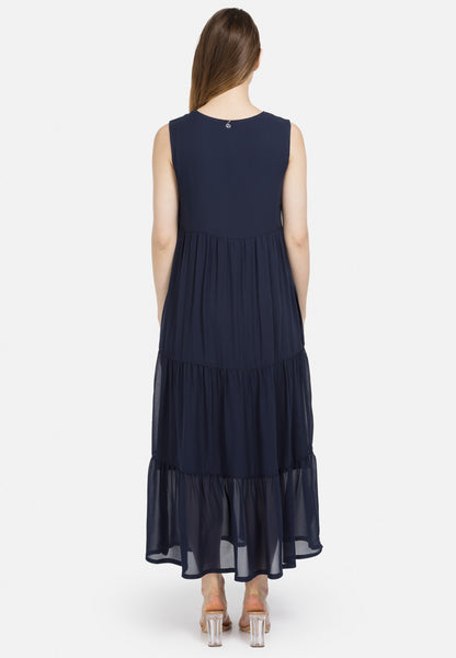 HELMIDGE Zomerjurken Zomerjurk Dames Donkerblauw