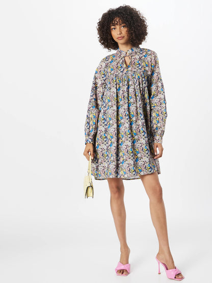 Lollys Laundry Blousejurken Blousejurk Georgia Dames Blauw / Donkerblauw