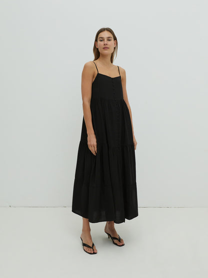 EDITED Maxi Jurken Jurk Hope Dames Zwart