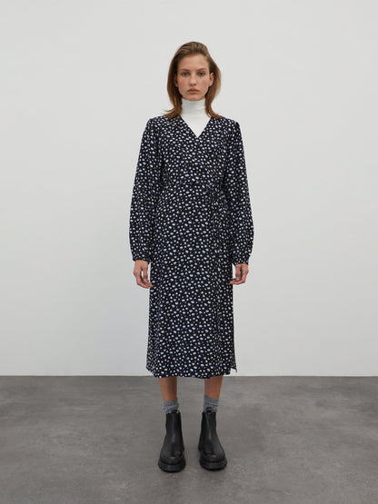 EDITED Midi Jurken Jurk Alene Dames Donkerblauw
