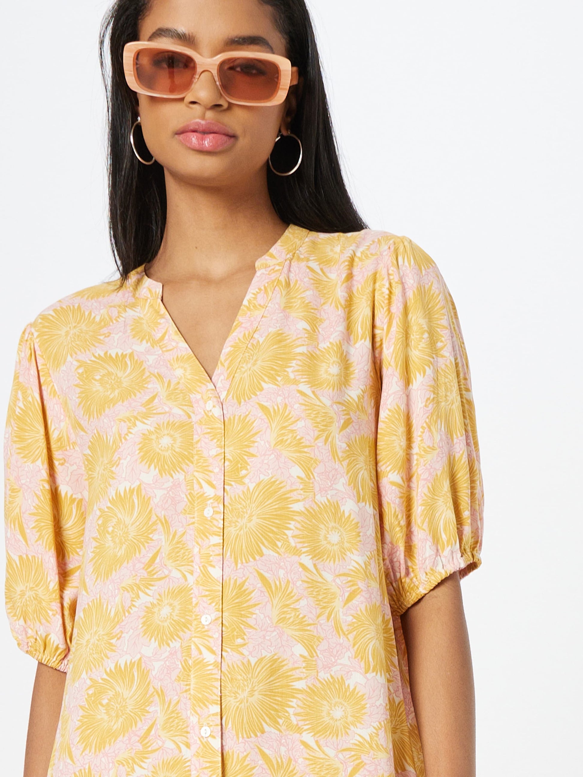 Soyaconcept Blousejurken Blousejurk DARA Dames Geel
