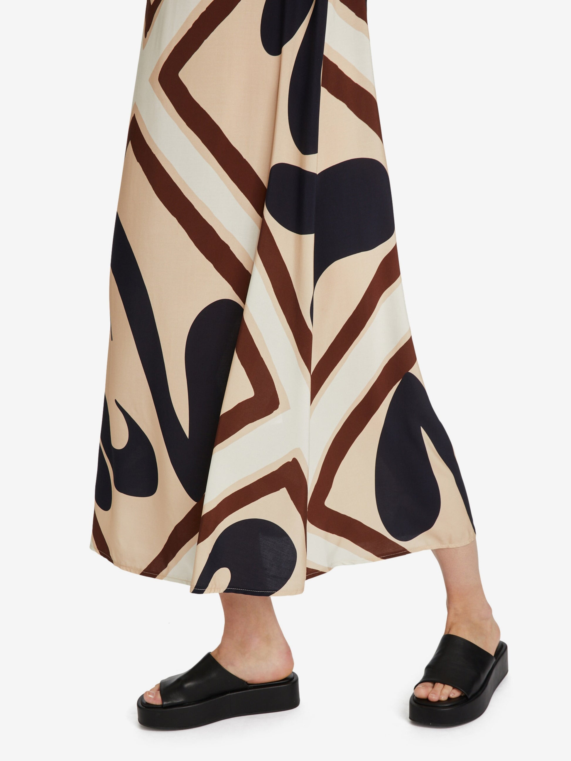 CARTOON Maxi Jurken Jurk Dames Crème / Donkerbeige