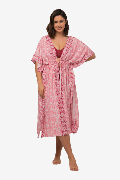 Ulla Popken Strandjurkjes Strandjurk Dames Rosa