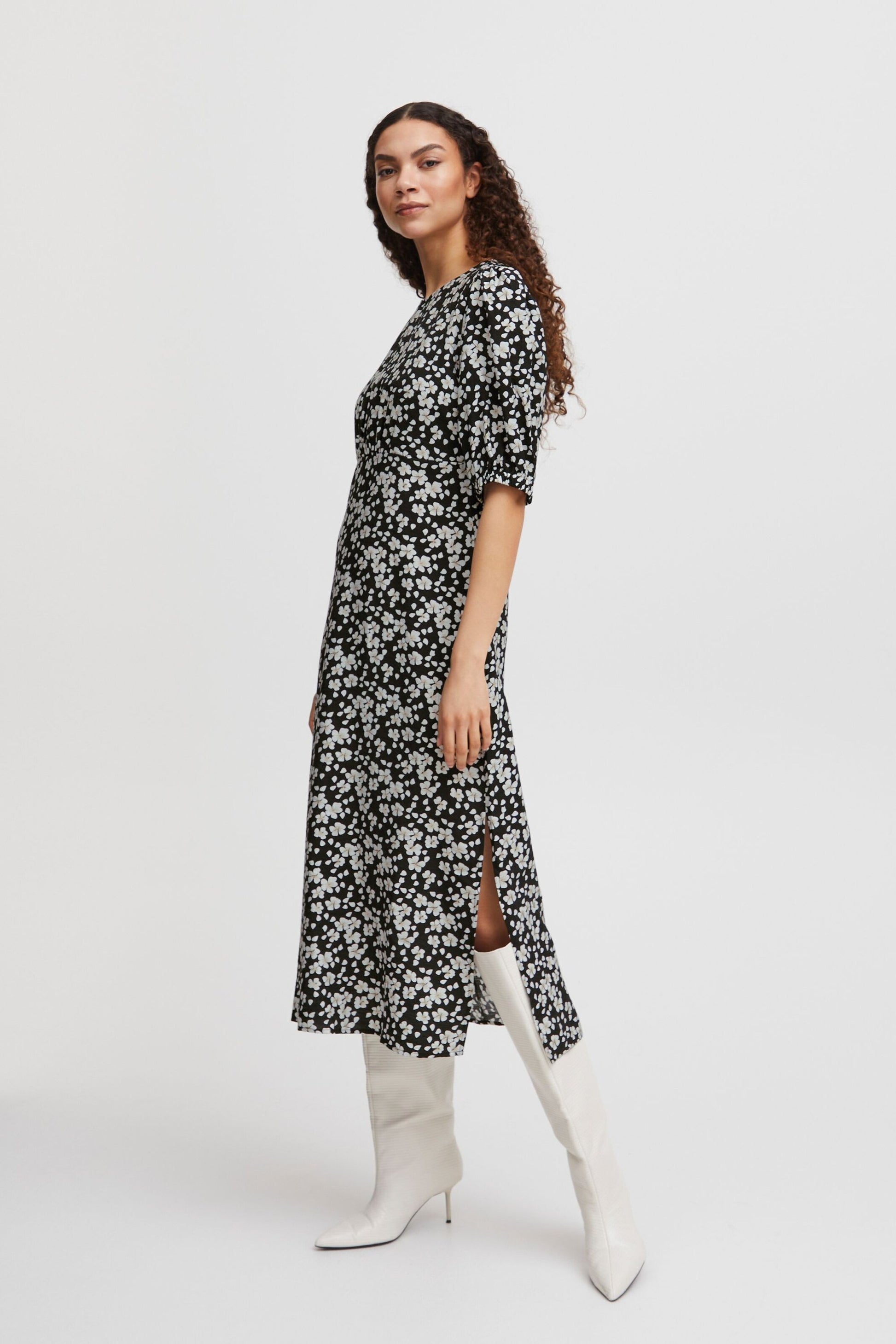 B.young Maxi Jurken Jurk Byibano Dames Zwart / Wit