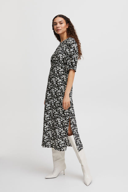 B.young Maxi Jurken Jurk Byibano Dames Zwart / Wit