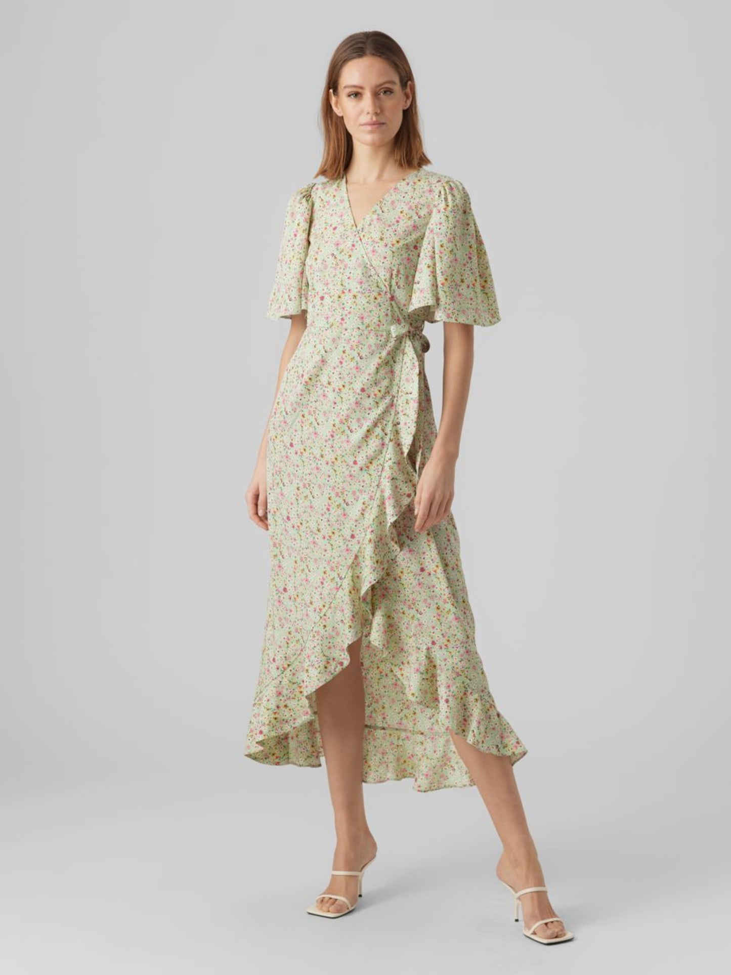 Vero Moda Maxi Jurken Jurk Dames Pastelgroen