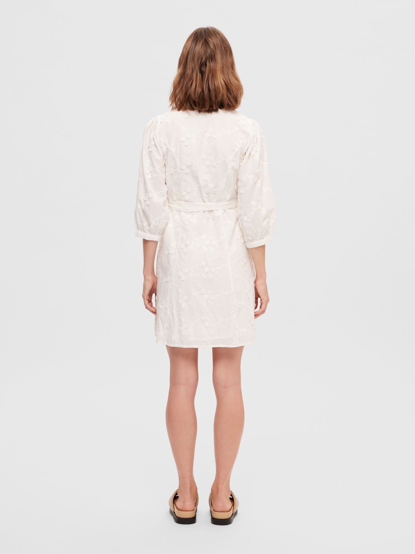 Selected Femme Mini Jurken Jurk Dames Natuurwit