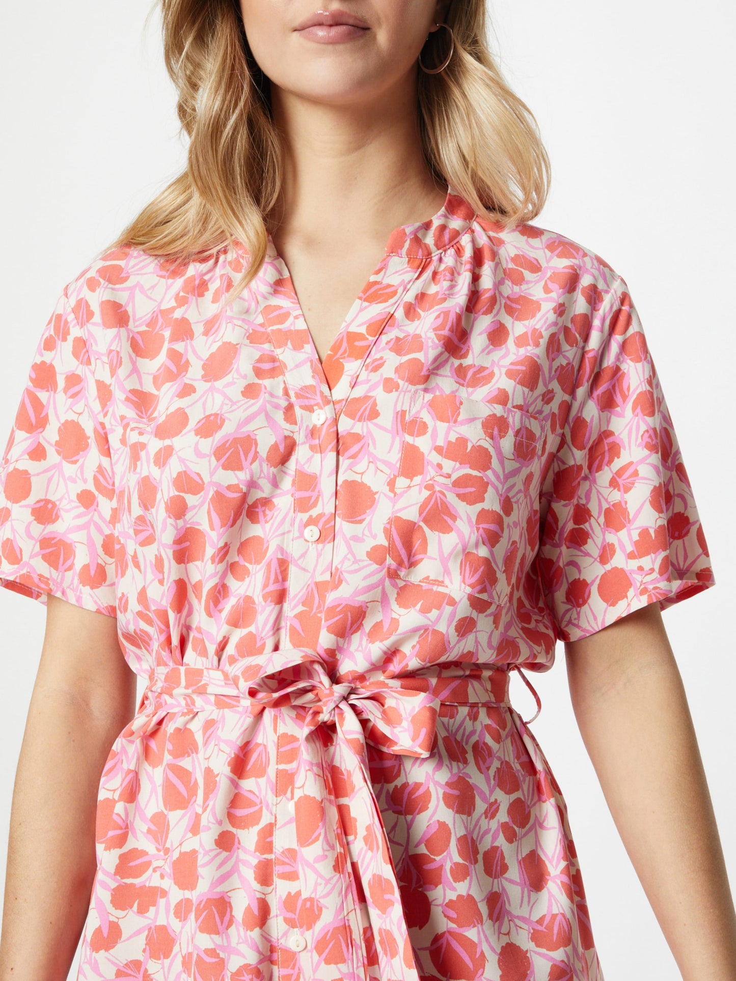 Object Blousejurken Blousejurk Ema Elise Dames Koraal
