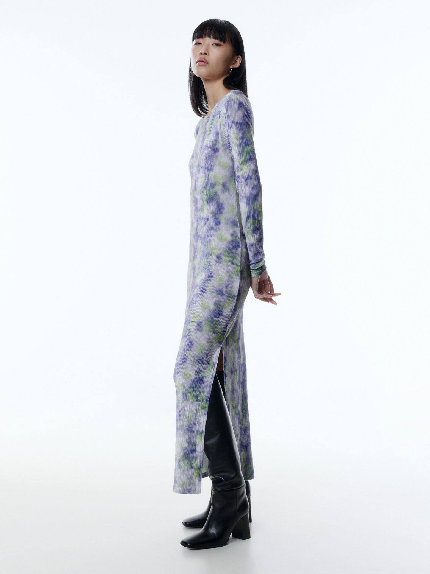 EDITED Maxi Jurken Jurk Ubon Dames Grijs / Lila