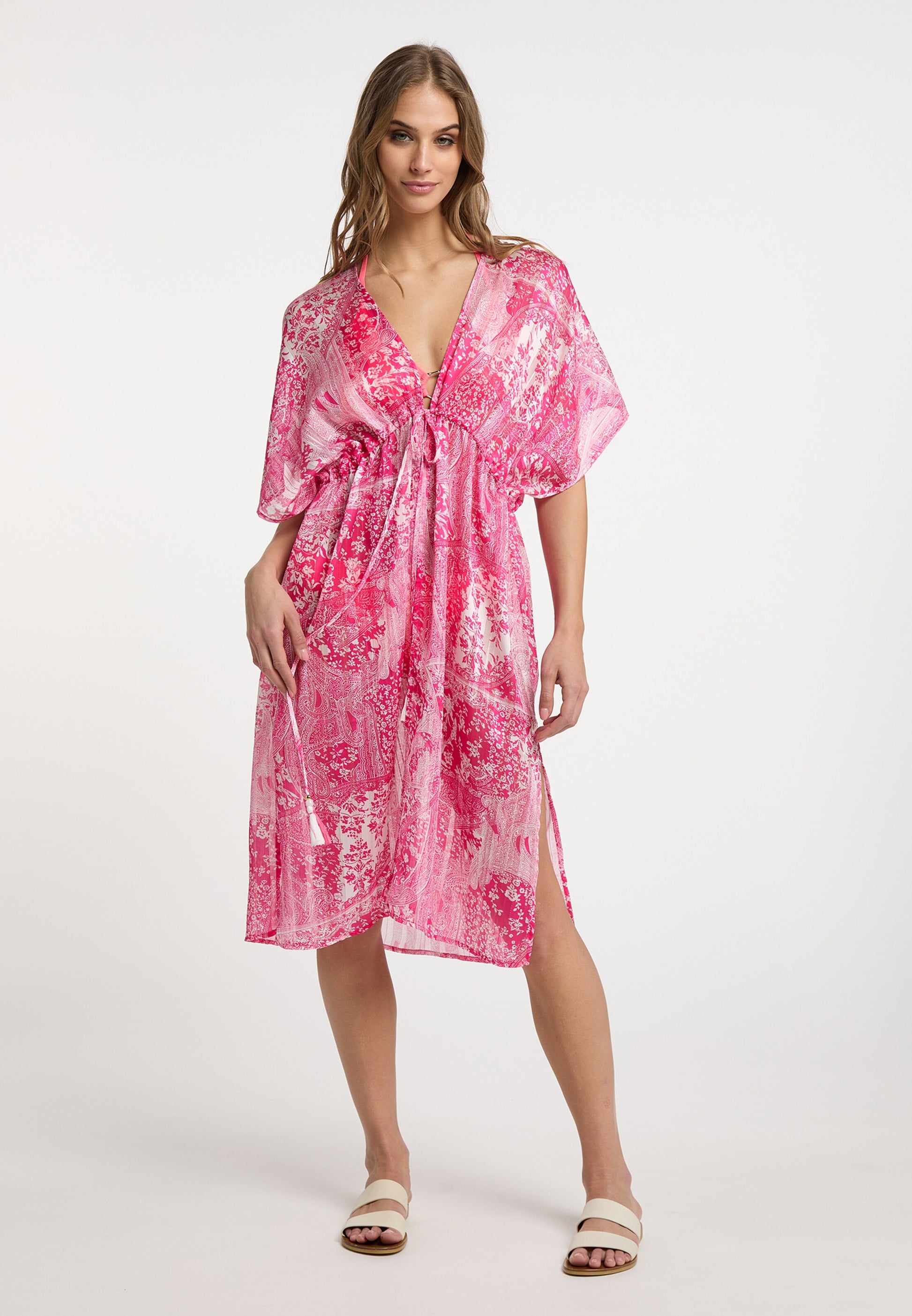 IZIA Strandjurkjes Strandjurk Dames Fuchsia