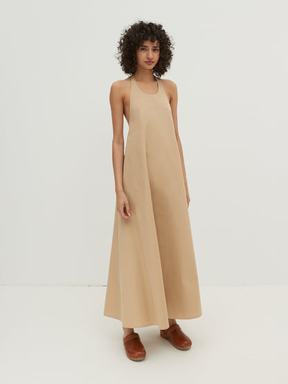 EDITED Maxi Jurken Jurk Leyla Dames Beige