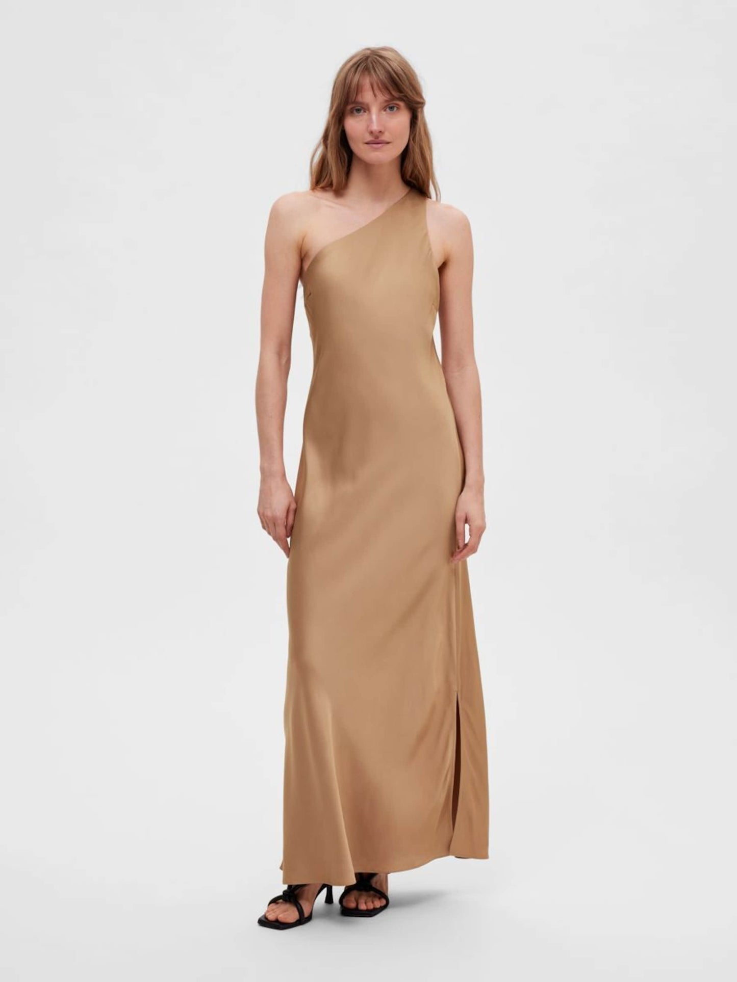 Selected Femme Maxi Jurken Jurk Dames Bruin