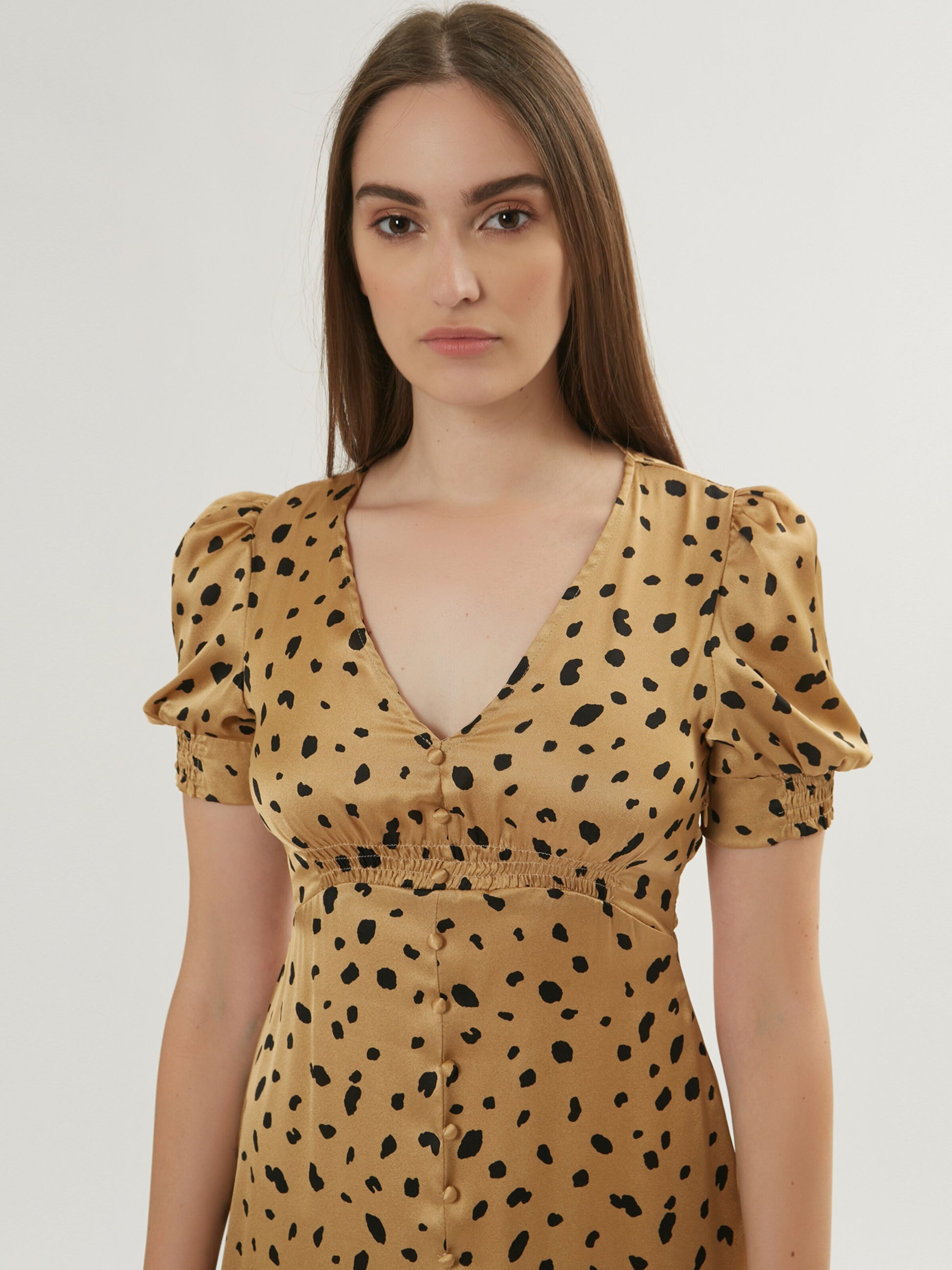 Maxi Jurken Jurk Dames Champagne