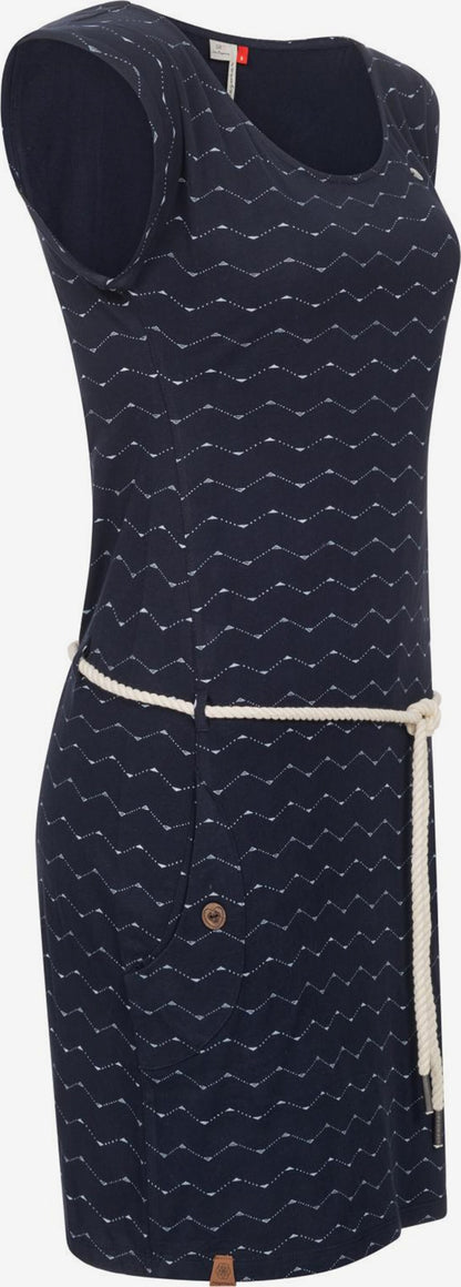 Ragwear Zomerjurken Zomerjurk Tag Zig Zag Dames Nachtblauw