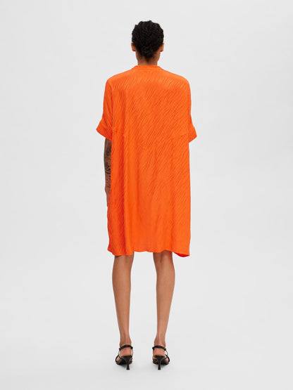 Blousejurken Blousejurk Abienne Dames Oranje / Donkeroranje