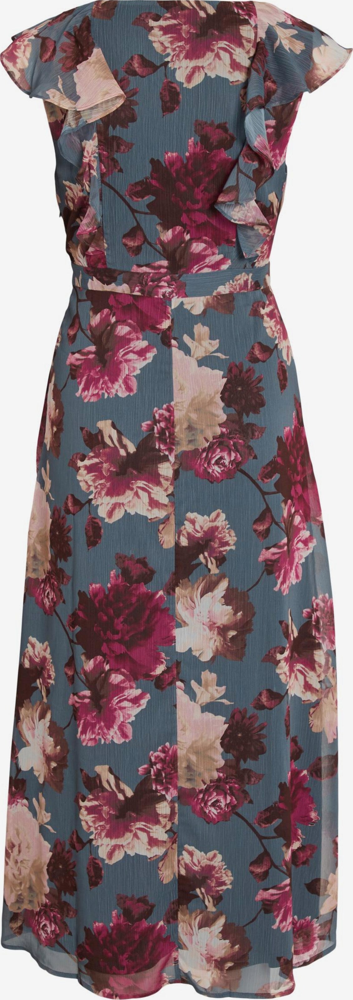 Vila Maxi Jurken Jurk Rilla Dames Duifblauw