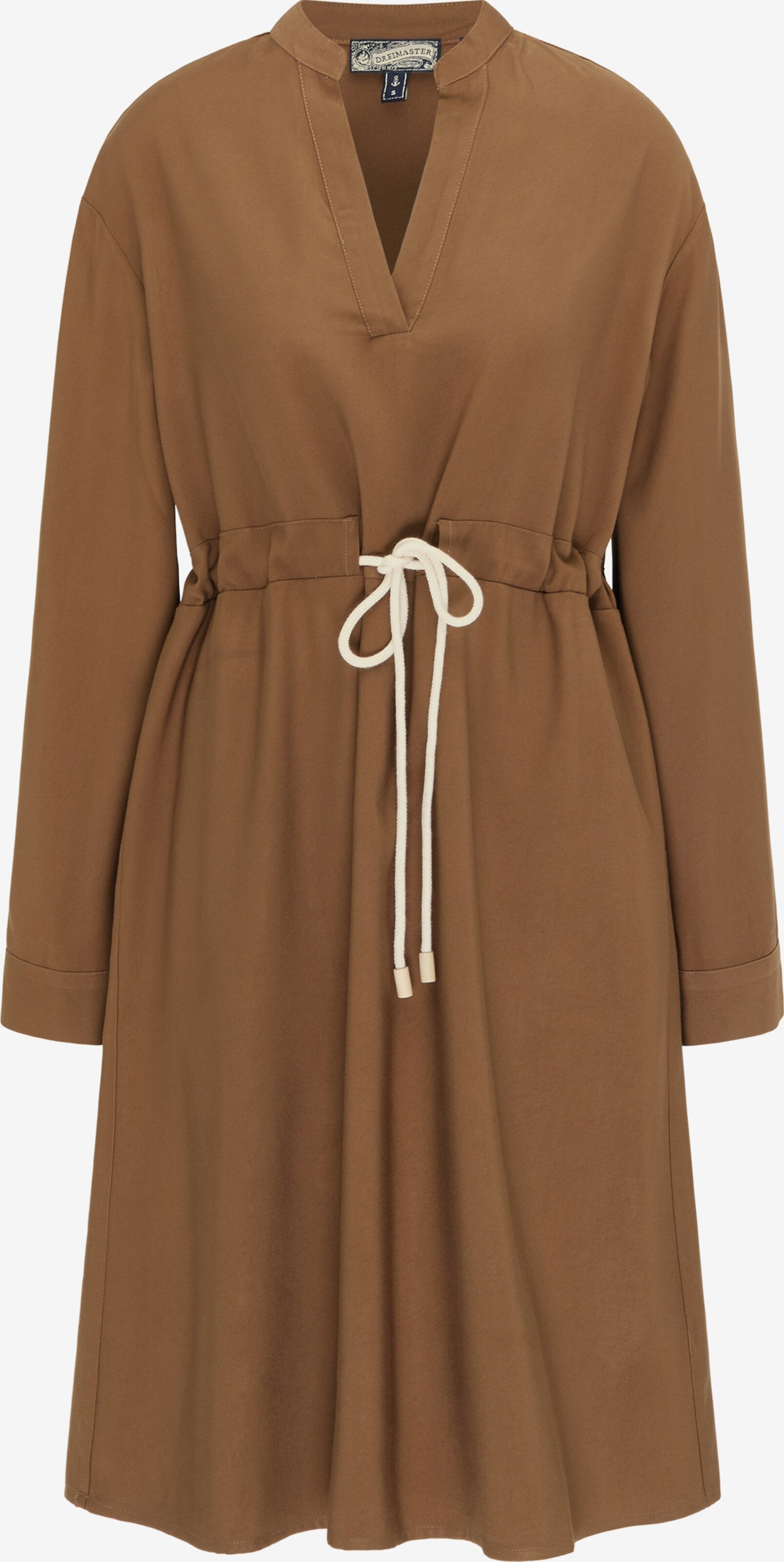 DreiMaster Vintage Mini Jurken Jurk Dames Lichtbruin