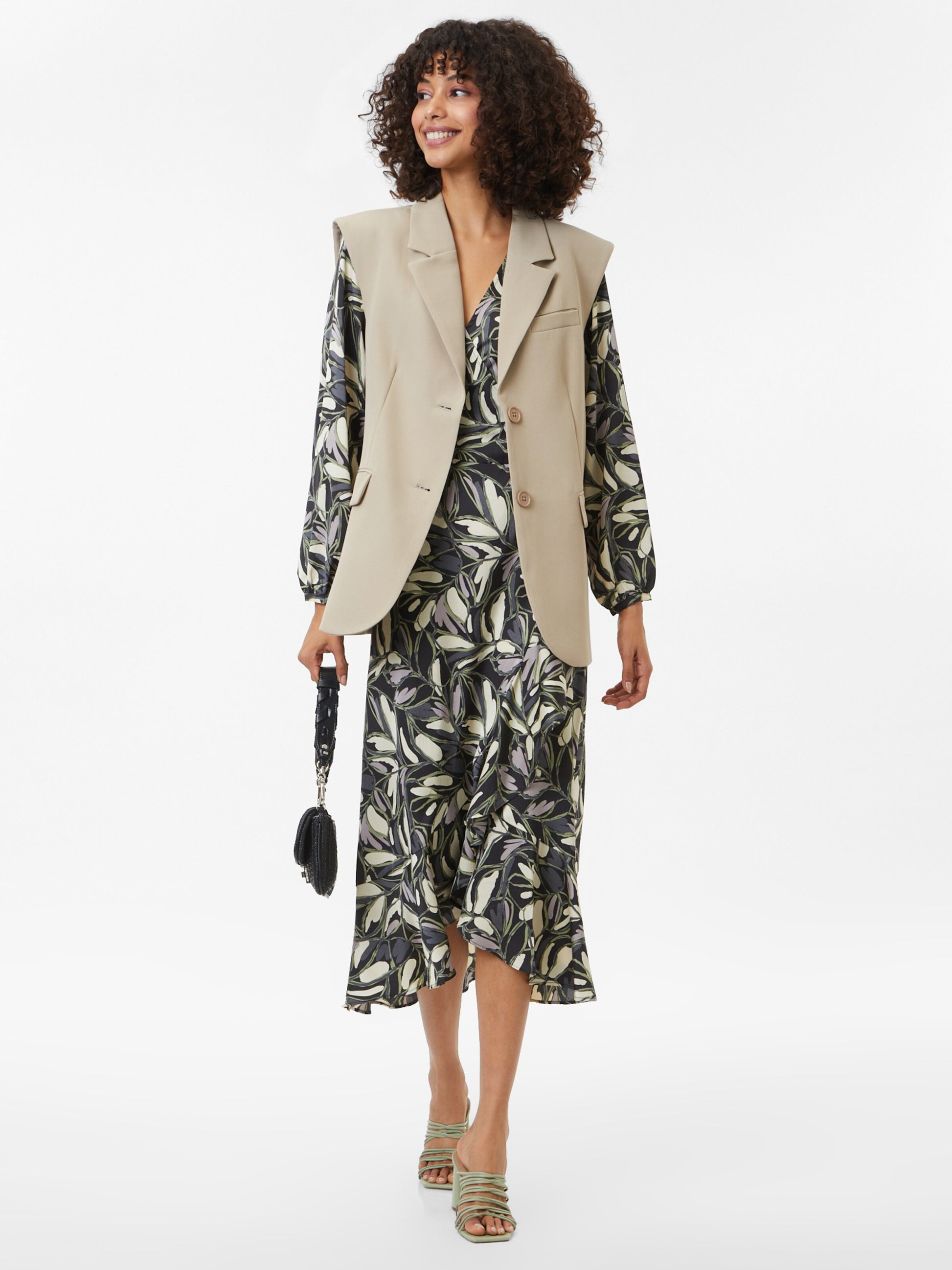 Soaked In Luxury Midi Jurken Jurk Karven Dames Zwart