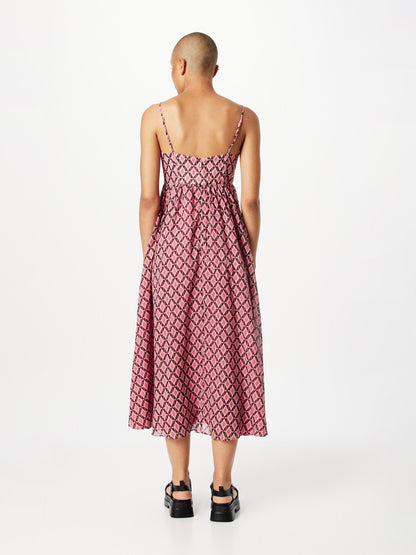Bardot Midi Jurken Jurk HAVEN Dames Pink