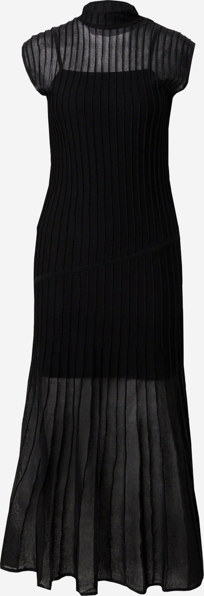 Calvin Klein Maxi Jurken Jurk SHEER Dames Zwart