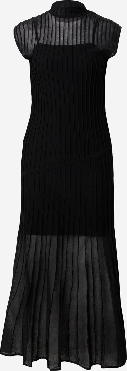 Calvin Klein Maxi Jurken Jurk SHEER Dames Zwart