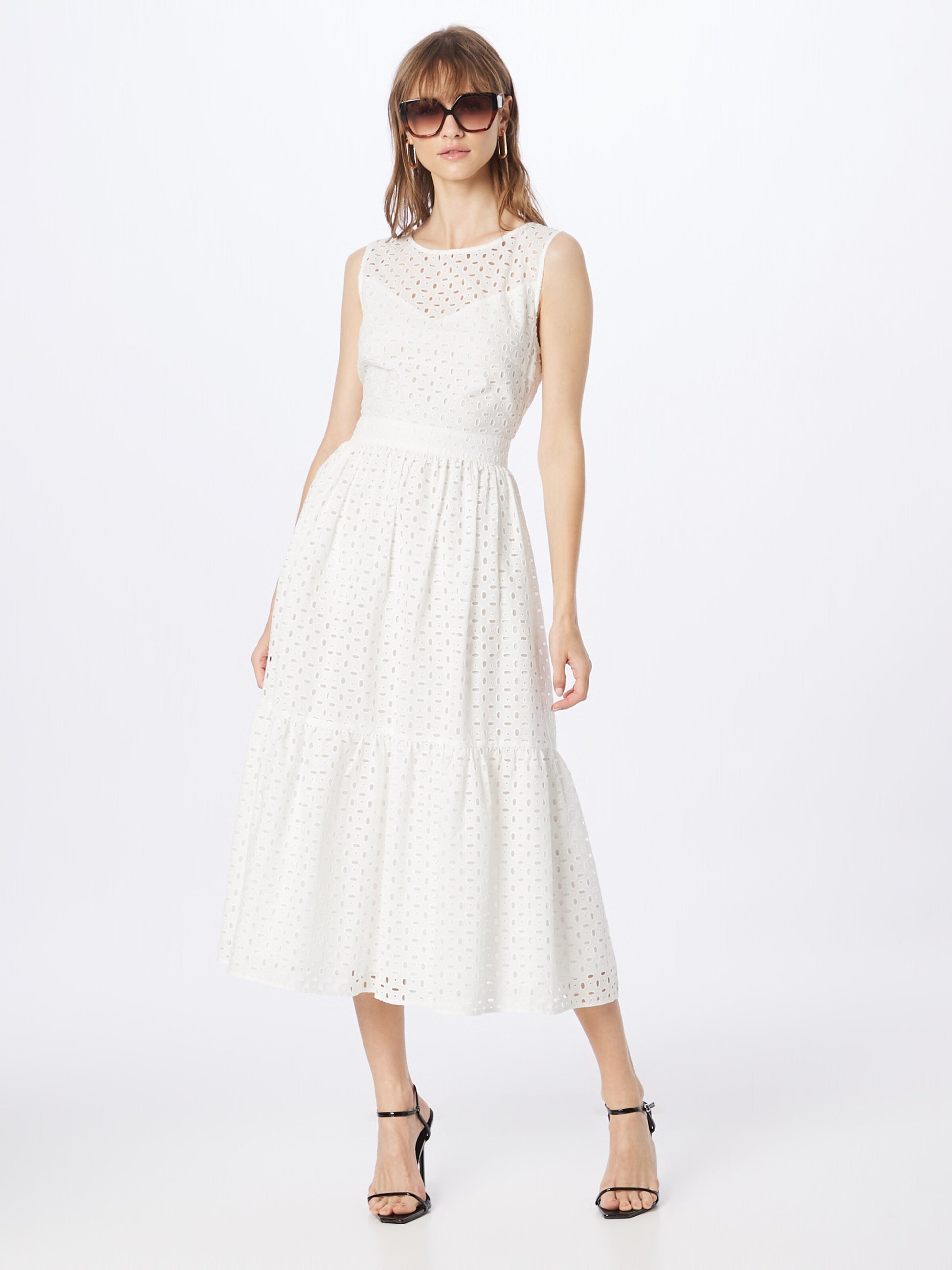 SWING Midi Jurken Jurk Dames Wit
