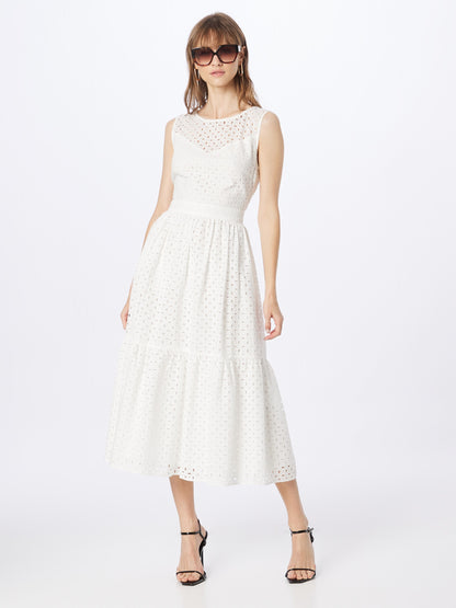 SWING Midi Jurken Jurk Dames Wit