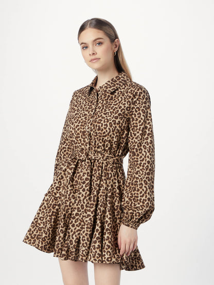 COLOURFUL REBEL Blousejurken Blousejurk Minon Dames Ecru / Sand