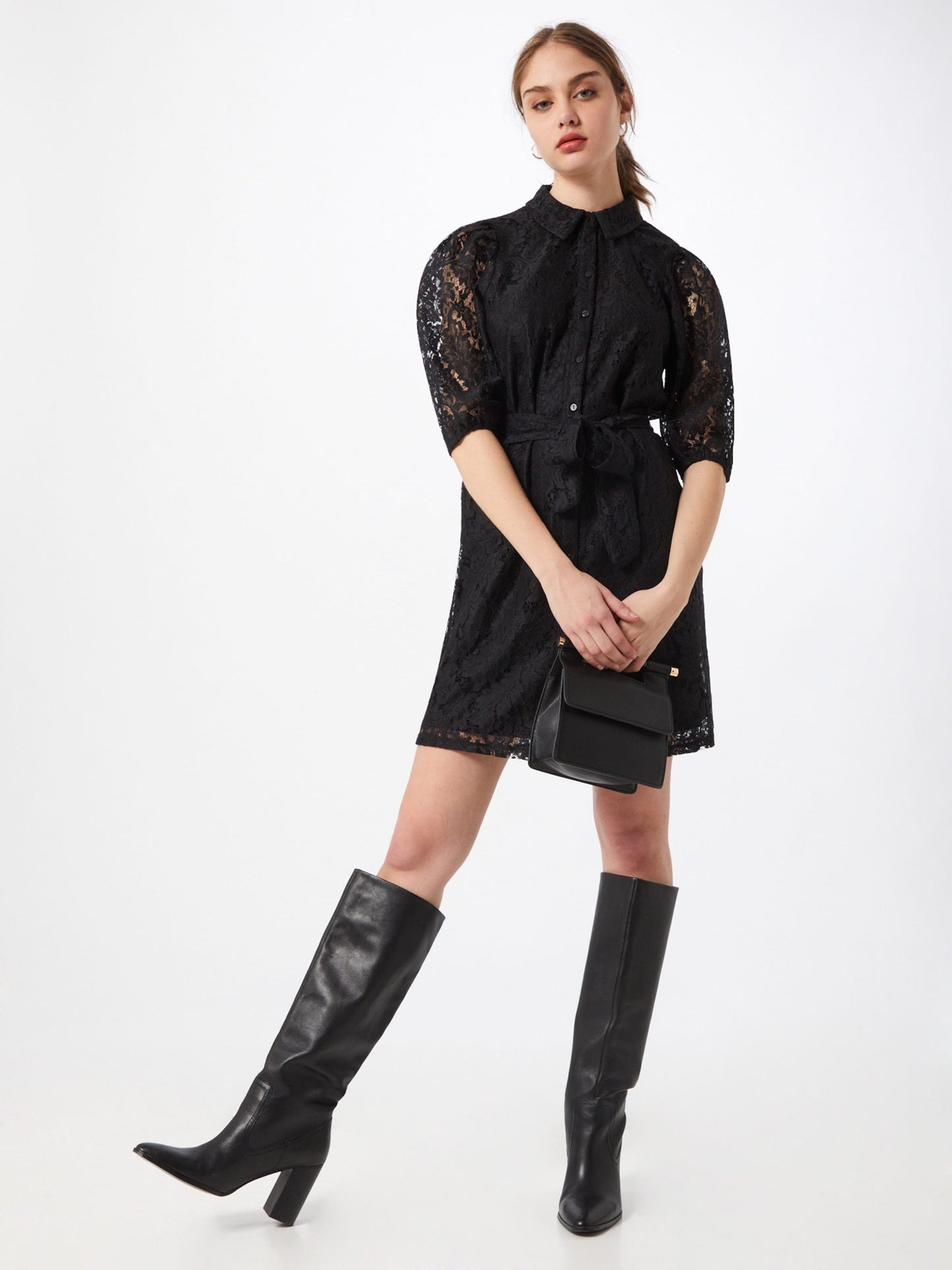 Vero Moda Blousejurken Blousejurk BONNA Dames Zwart