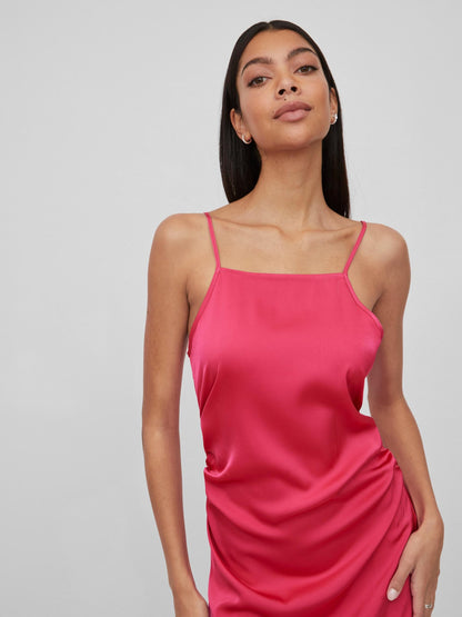 Vila Maxi Jurken Jurk Ravenna Dames Magenta