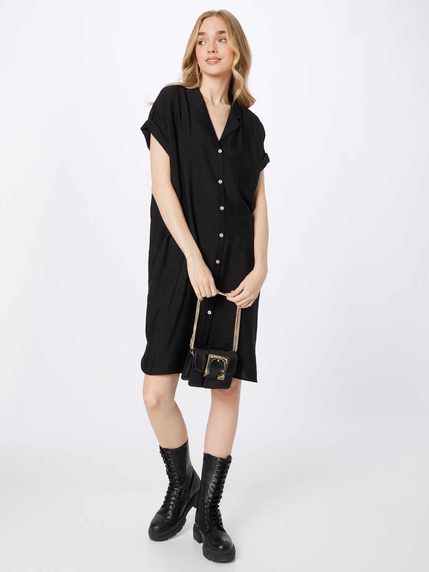 S.Oliver BLACK LABEL Blousejurken Blousejurk Dames Zwart