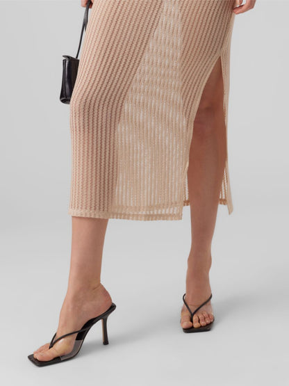 Vero Moda Maxi Jurken Jurk Dames Beige