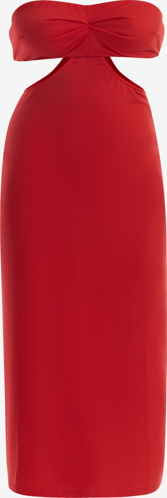 Faina Midi Jurken Jurk Dames Rood