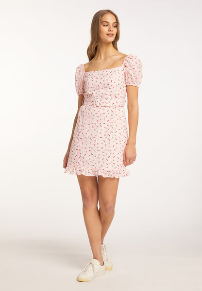 MyMO Mini Jurken Jurk Dames Rosa / Lichtroze