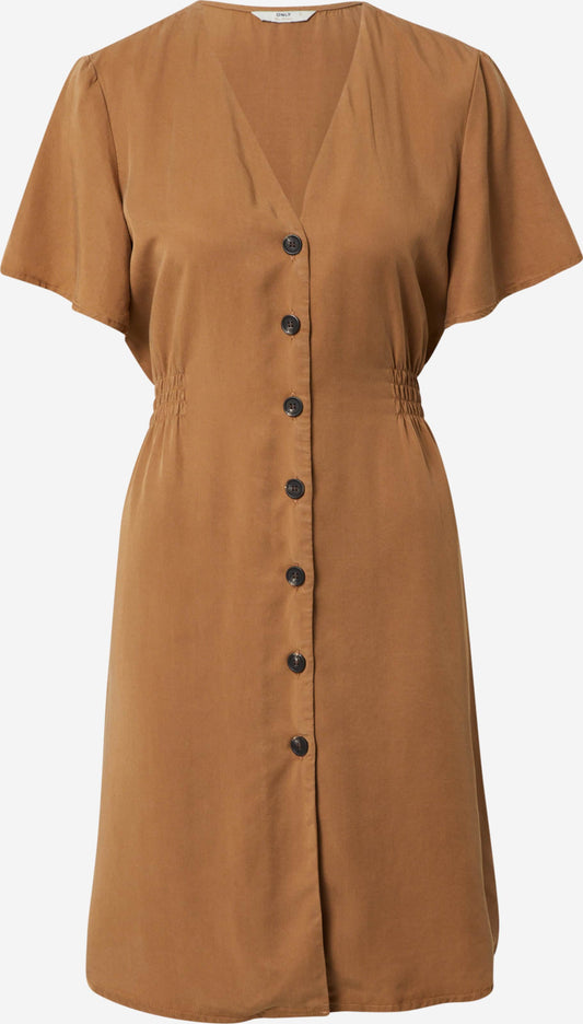 ONLY Blousejurken Blousejurk MAGNE Dames Bruin