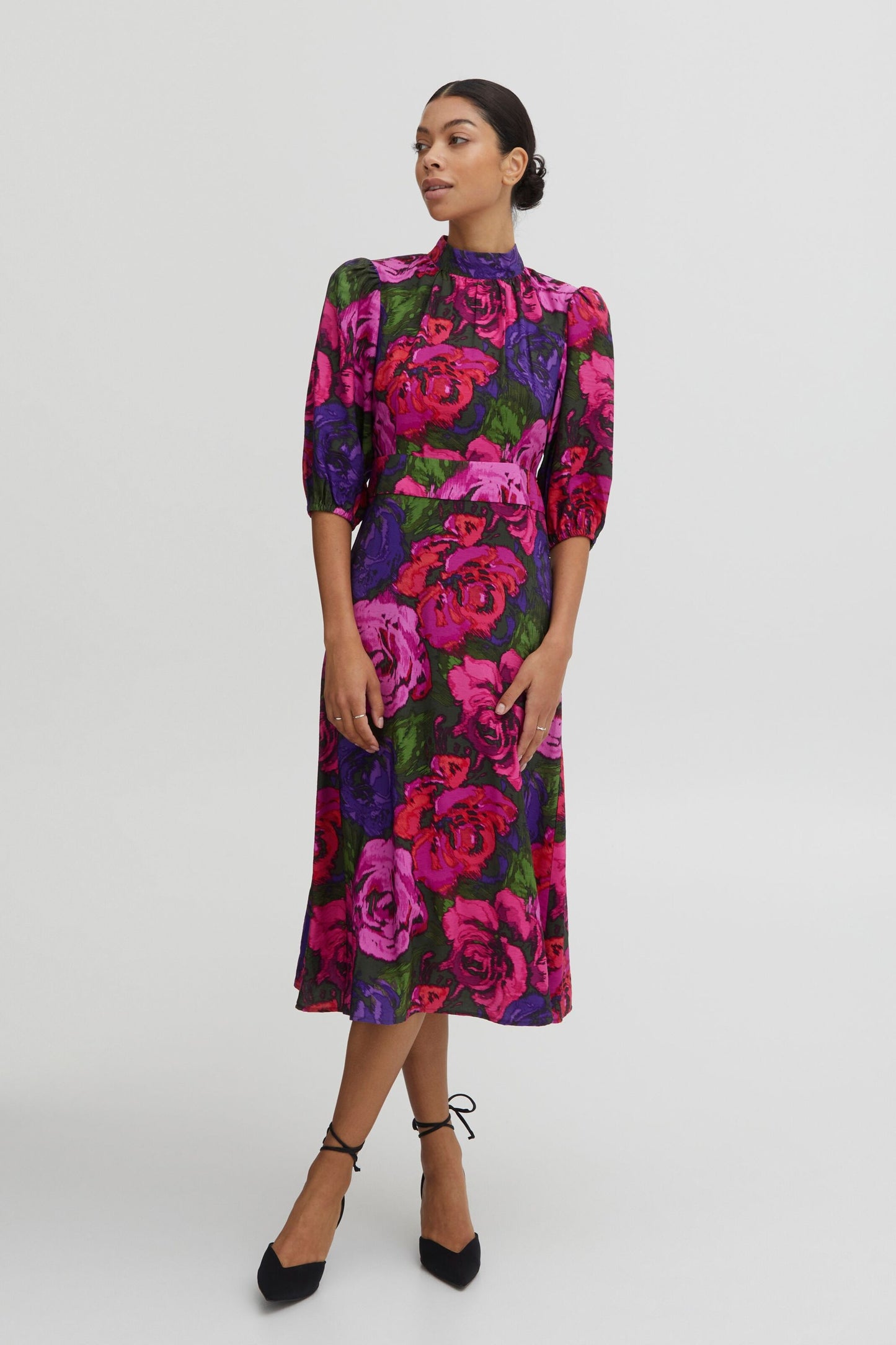 B.young Maxi Jurken Jurk Ibine Dames Fuchsia