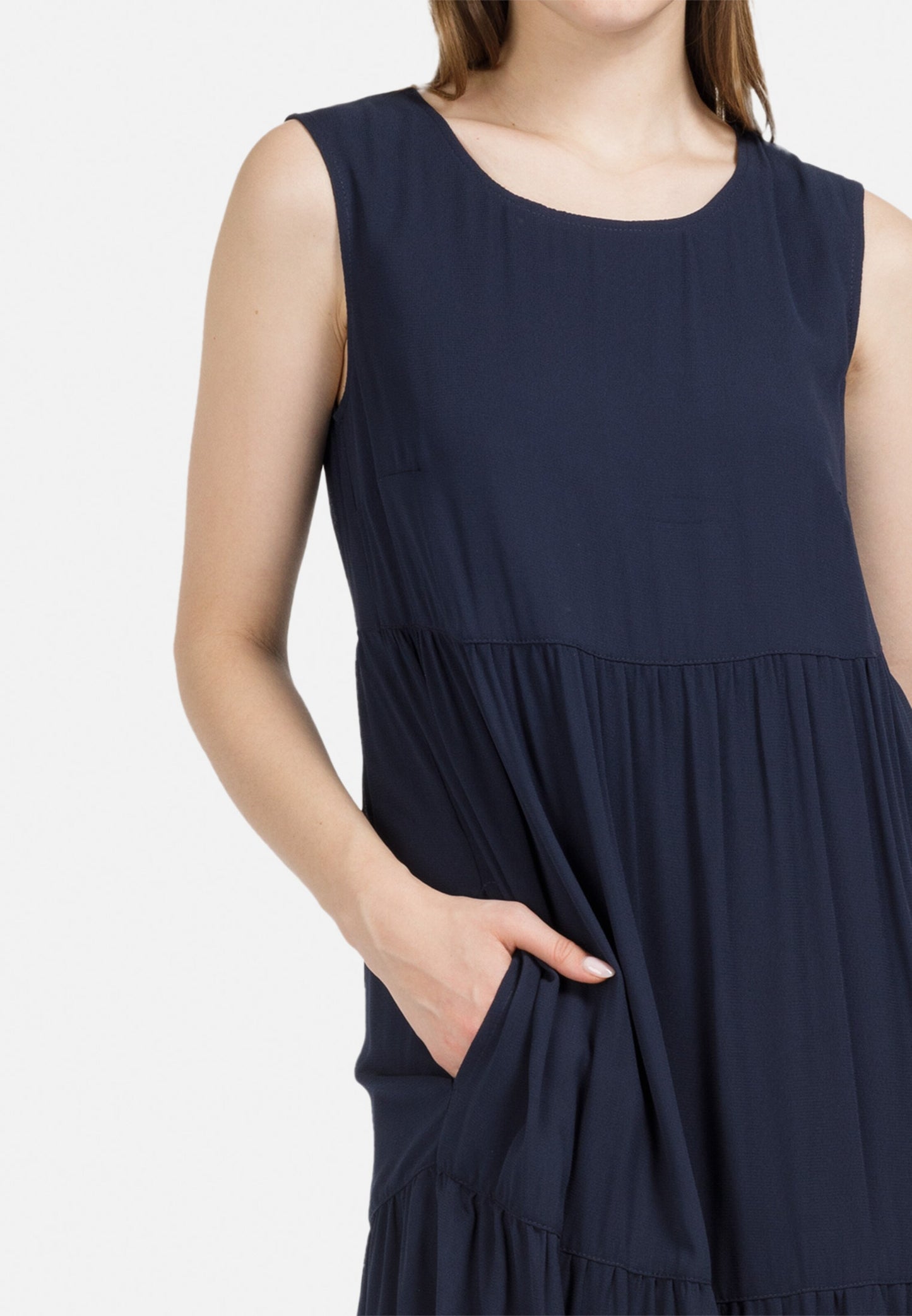 HELMIDGE Zomerjurken Zomerjurk Dames Donkerblauw