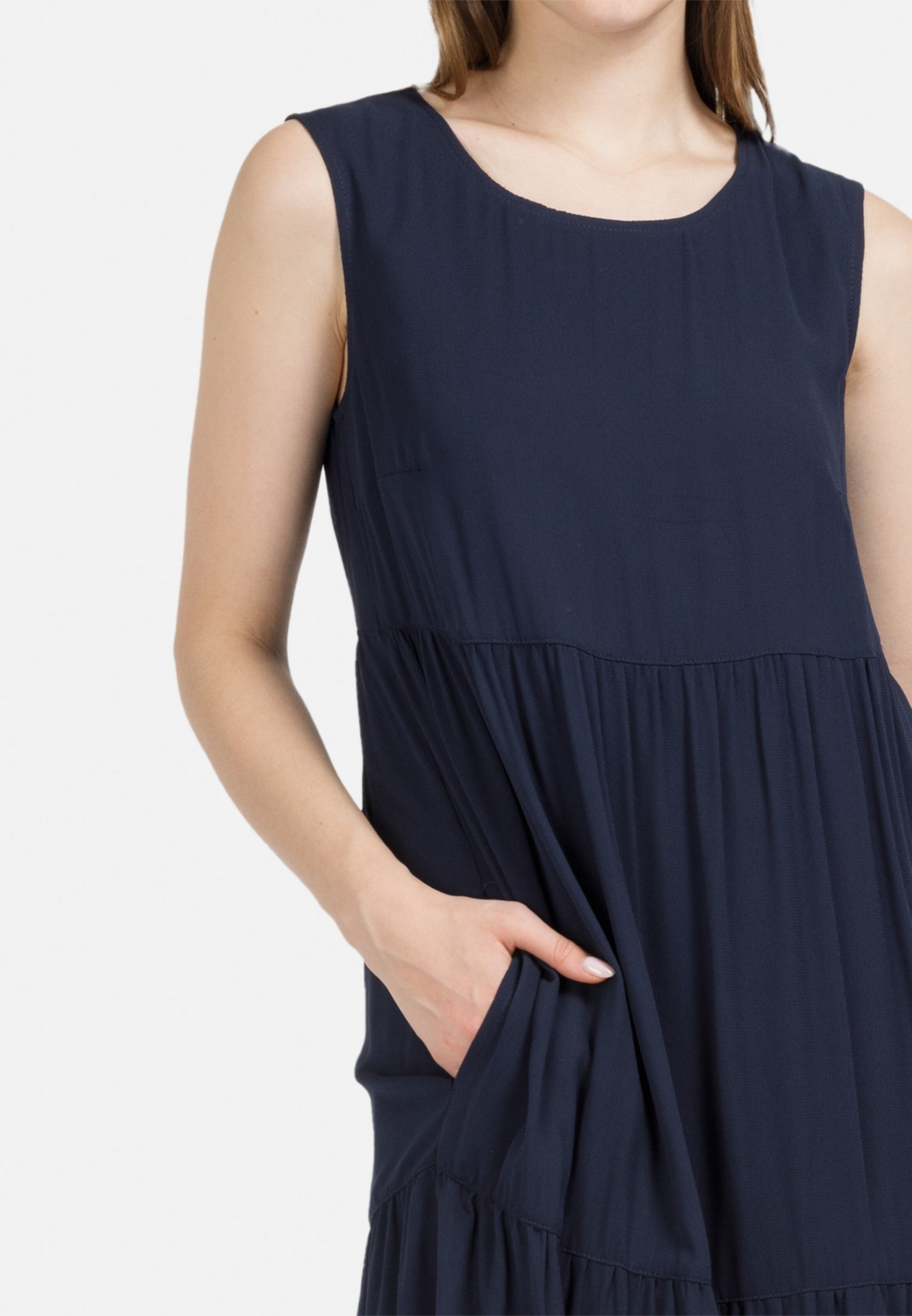 HELMIDGE Zomerjurken Zomerjurk Dames Donkerblauw