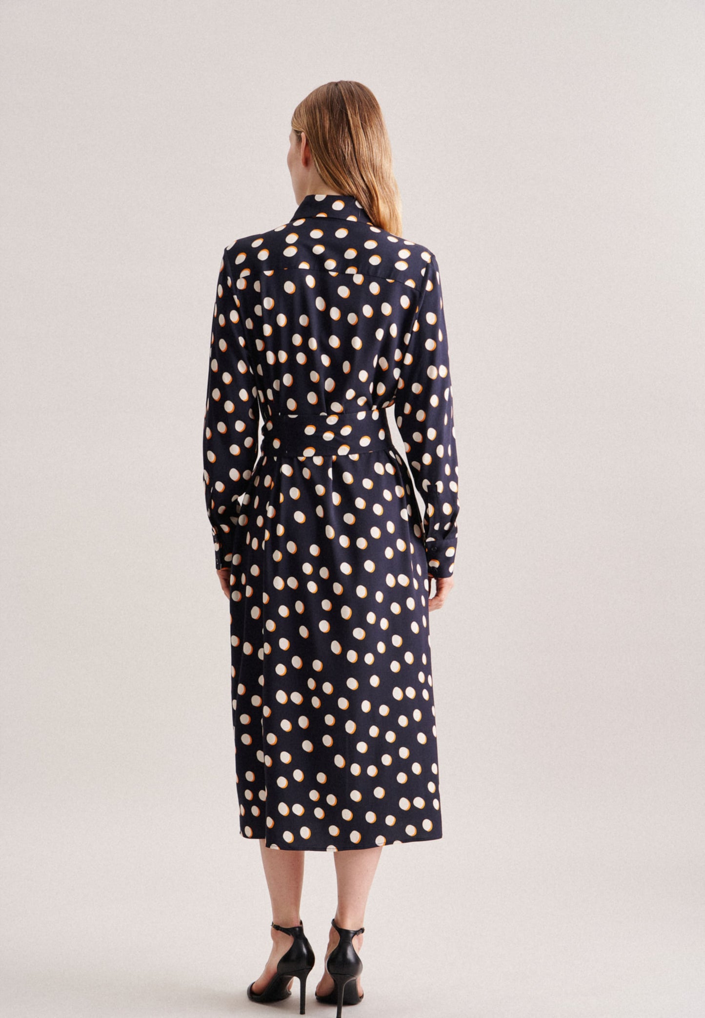 Seidensticker Blousejurken Blousejurk Schwarze Rose Dames Donkerblauw