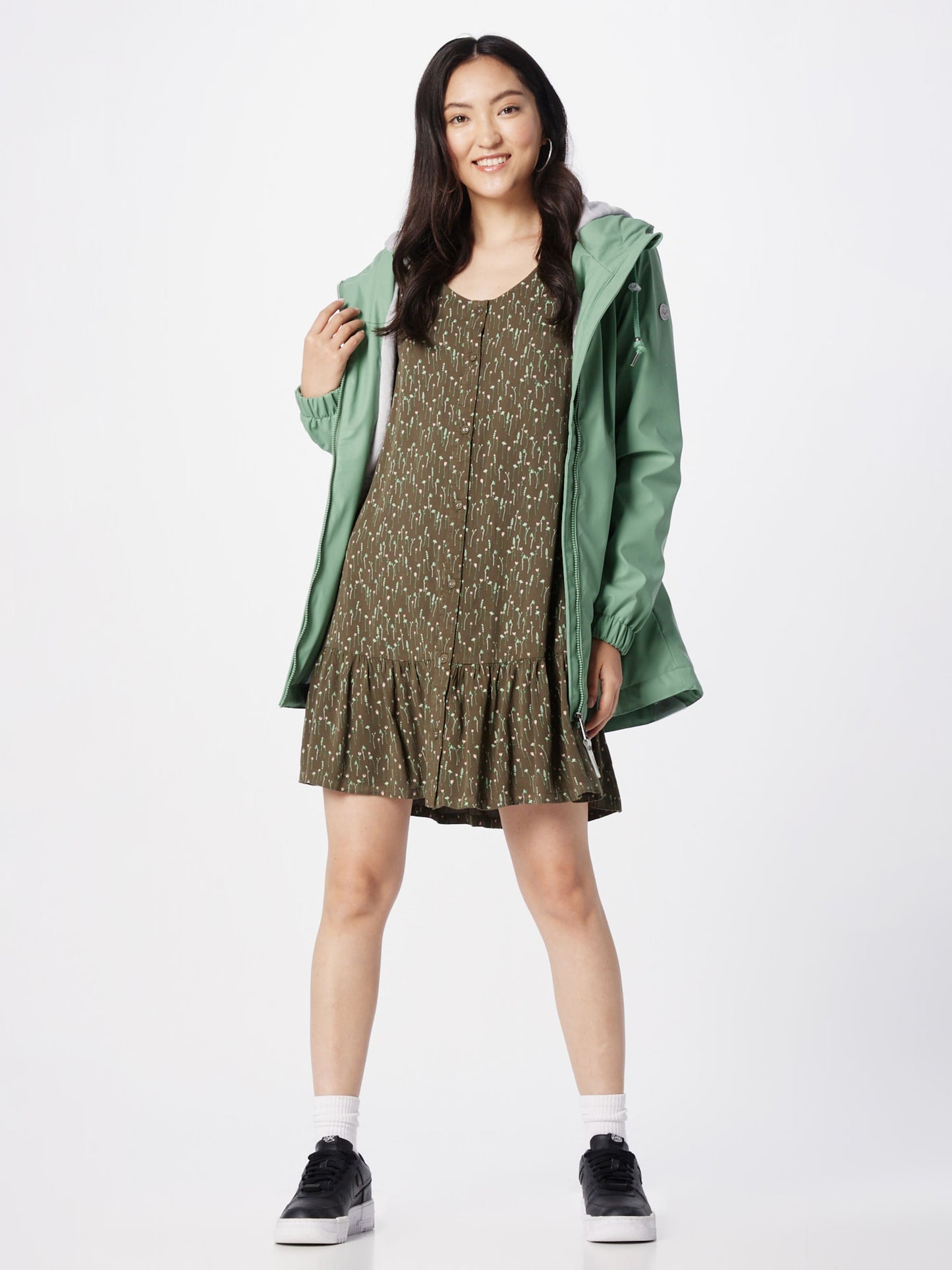 Ragwear Zomerjurken Zomerjurk Fialina Dames Groen / Olijfgroen