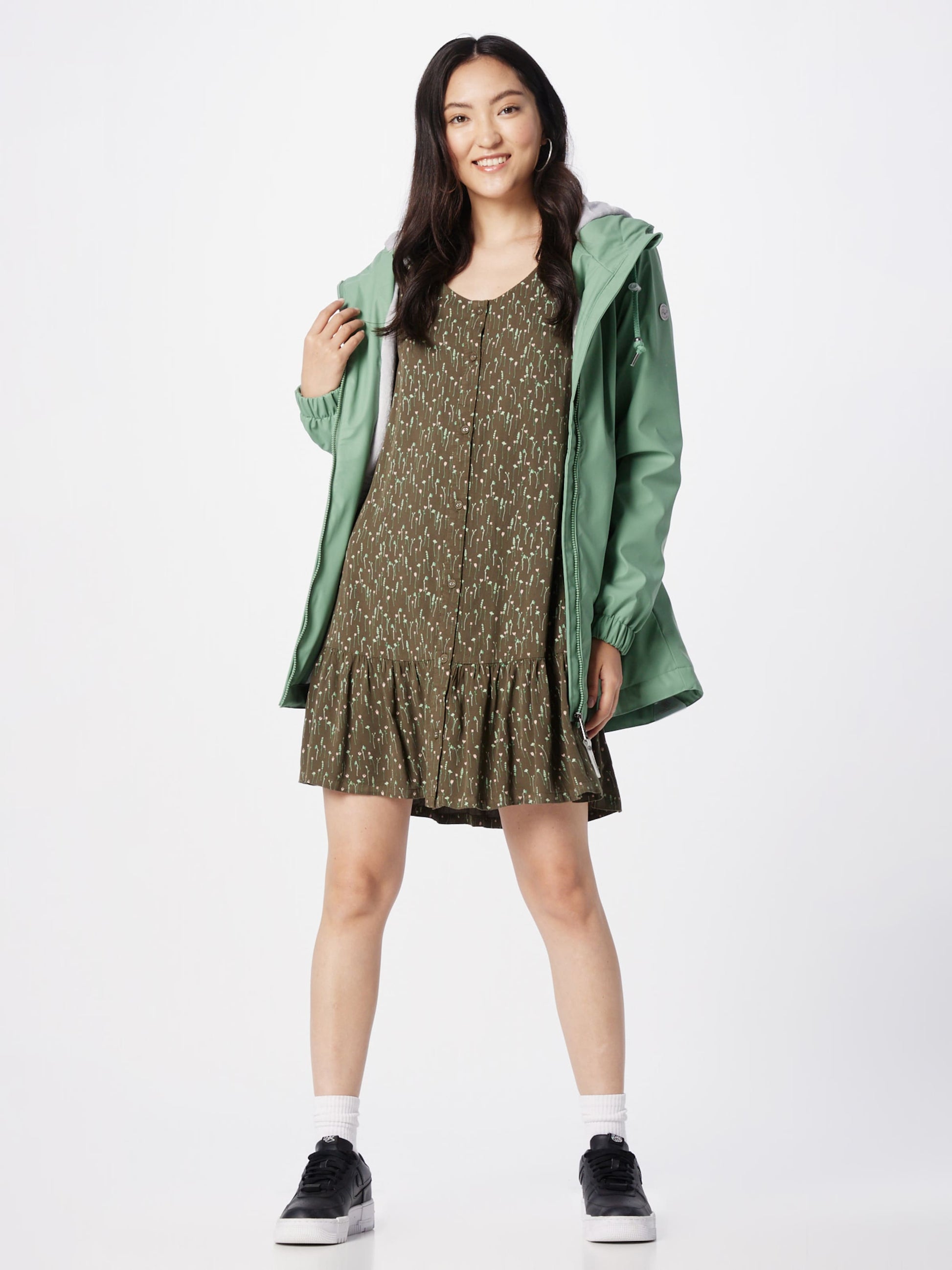 Ragwear Zomerjurken Zomerjurk Fialina Dames Groen / Olijfgroen