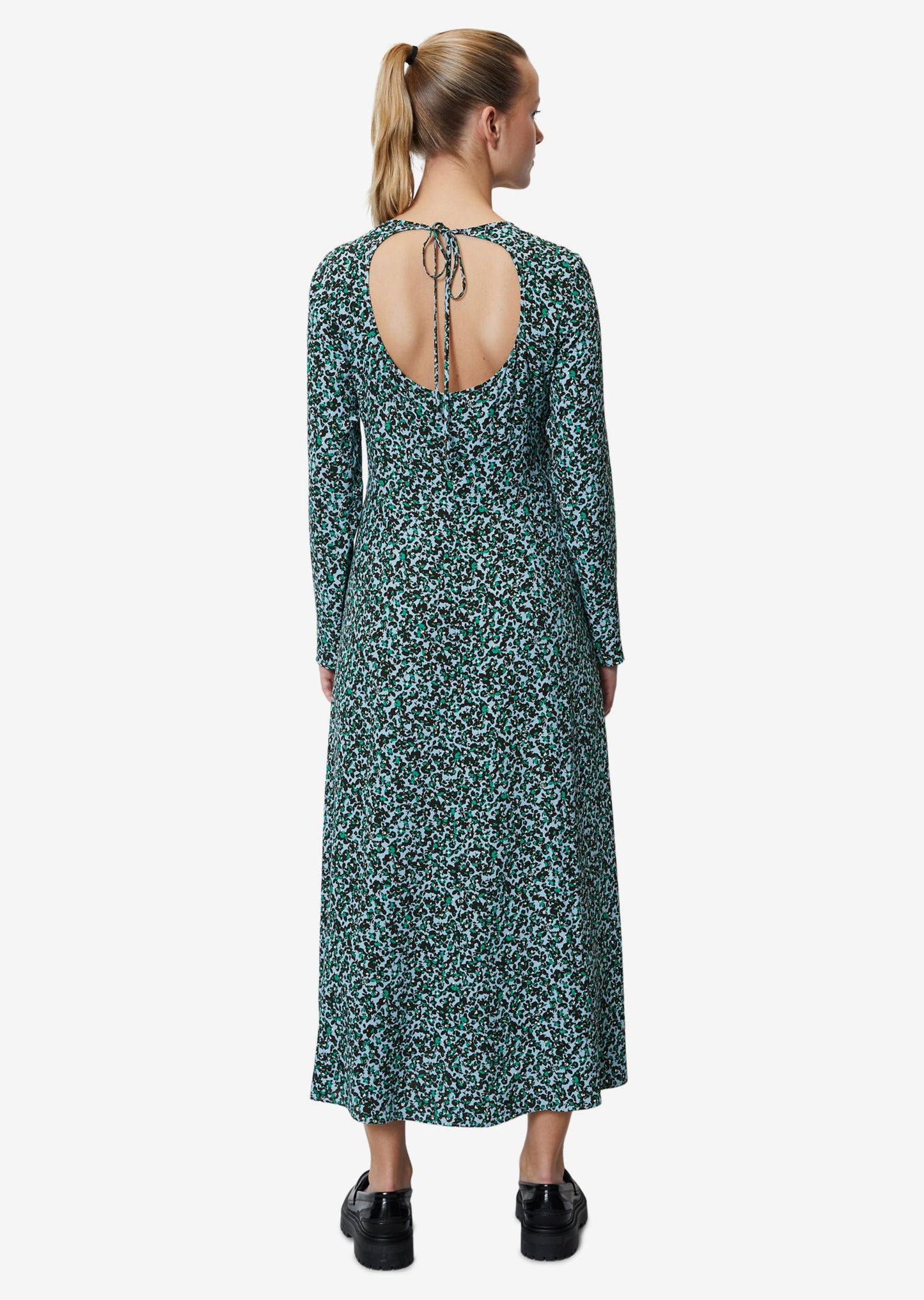 Marc O'Polo DENIM Maxi Jurken Jurk Dames Blauw / Groen